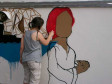 Grafite realizado por Thiago Syen e Bruna Luiza Corso alunos do curso de Artes Visuais com ênfase em computação da Universidade Tuiuti do Paraná. Orientados pela professora denise Wendt.