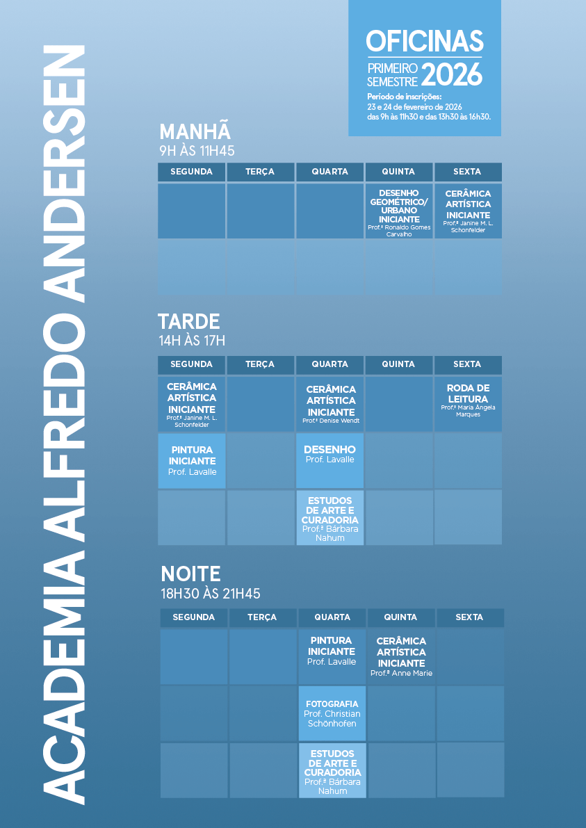 grade horária 2026 iniciantes
