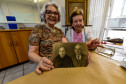 Memórias em acervo: descendentes reencontram pintura da tataravó no Museu Casa Alfredo Andersen. Foto: Kraw Penas/SEEC