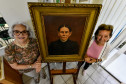 Memórias em acervo: descendentes reencontram pintura da tataravó no Museu Casa Alfredo Andersen. Foto: Kraw Penas/SEEC