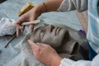 cerâmica artística rosto