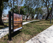 Exposição “Calderari – Amar, Além do Mar” inaugura na Praça Alfredo Andersen com presença de diversos artistas. Foto: Kraw Penas/SEEC