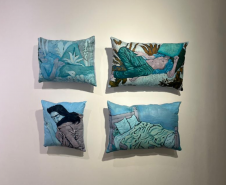 Museu Casa Alfredo Andersen promove visita guiada e bate-papo com artistas em exposição contemporânea. Fotos: SEEC