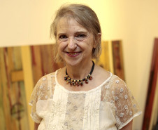 Museu Casa Alfredo Andersen inaugura exposição “Verticais Horizontes”, de Márcia Litério. Foto: Anderson Tozato/SEEC