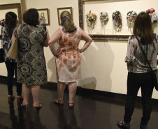 Abertura da exposição "Expressão do Feminino" no Museu Alfredo Andersen(MAA). Mês da Mulher da Secretaria de Cultura do Estado do Paraná(SEEC).Curitiba, 07 de março de 2017.Foto: Kraw Penas/SEEC