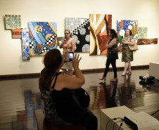 Abertura da exposição "Expressão do Feminino" no Museu Alfredo Andersen(MAA). Mês da Mulher da Secretaria de Cultura do Estado do Paraná(SEEC).Curitiba, 07 de março de 2017.Foto: Kraw Penas/SEEC