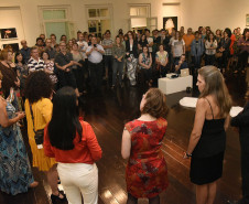 Abertura da exposição "Expressão do Feminino" no Museu Alfredo Andersen(MAA). Mês da Mulher da Secretaria de Cultura do Estado do Paraná(SEEC).Curitiba, 07 de março de 2017.Foto: Kraw Penas/SEEC