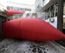 Obra inflável de Garaldo Zamproni ficará na parte externa do MCAA. 