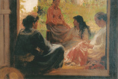 Mulheres conversando. Obra de Alfredo Andersen.