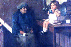 Orgulho da Vovó
<br/>
<br/>
61 x 48,5cm – Acervo da Escola de Música e Belas Artes do Paraná

Orgulho da Vovó, no caso, a vovó retratada é Dona Joana, mãe de Anna de Oliveira, que se encontra na cozinha da residência de Alfredo Andersen mimando sua neta Alzira que foi a filha caçula de Alfredo. Nesta mesma cena de gênero encontra-se um dos dois gatos que viviam na casa, não se sabe se Fufi ou Pampi.

