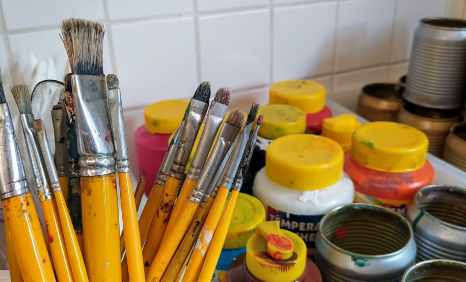 Material para oficina de artes