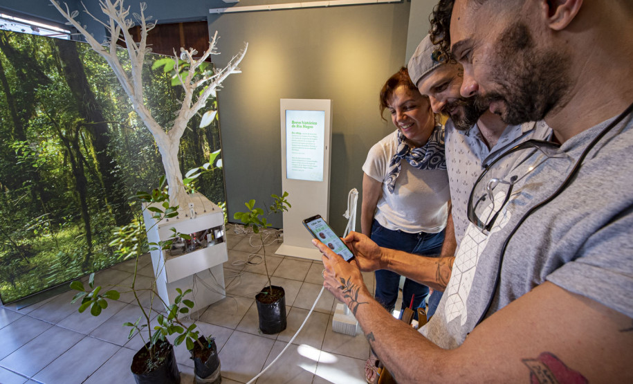 Montagem da exposição cyber ilex