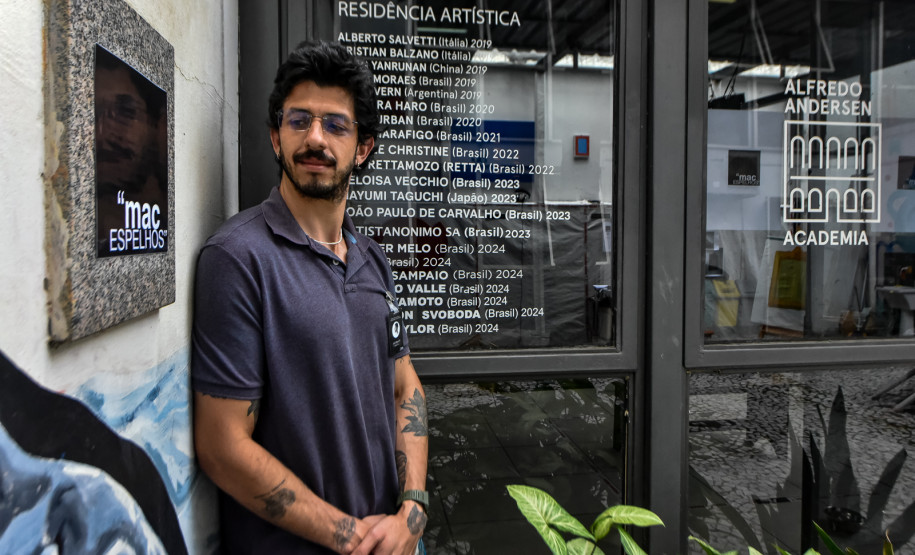 Inauguração de novo museu encerra residência artística de Jomi na Academia Alfredo Andersen Foto: Kraw Penas/SEEC-PR