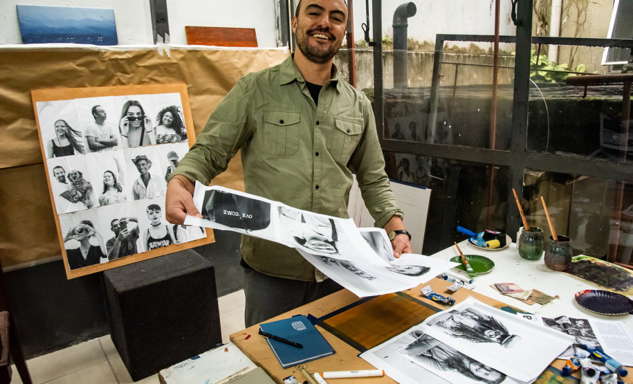 Bruno Santos, o novo residente da Academia Alfredo Foto: Kraw Penas/SEEC-PR