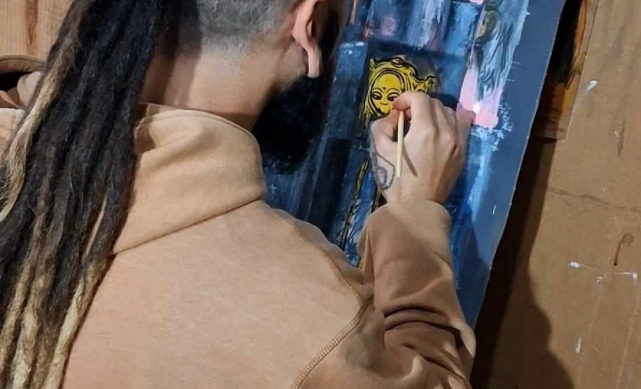 Alunos da Academia Andersen são selecionados para o Salão de Artes Visuais. Concreto Cinza - Órion Ramos