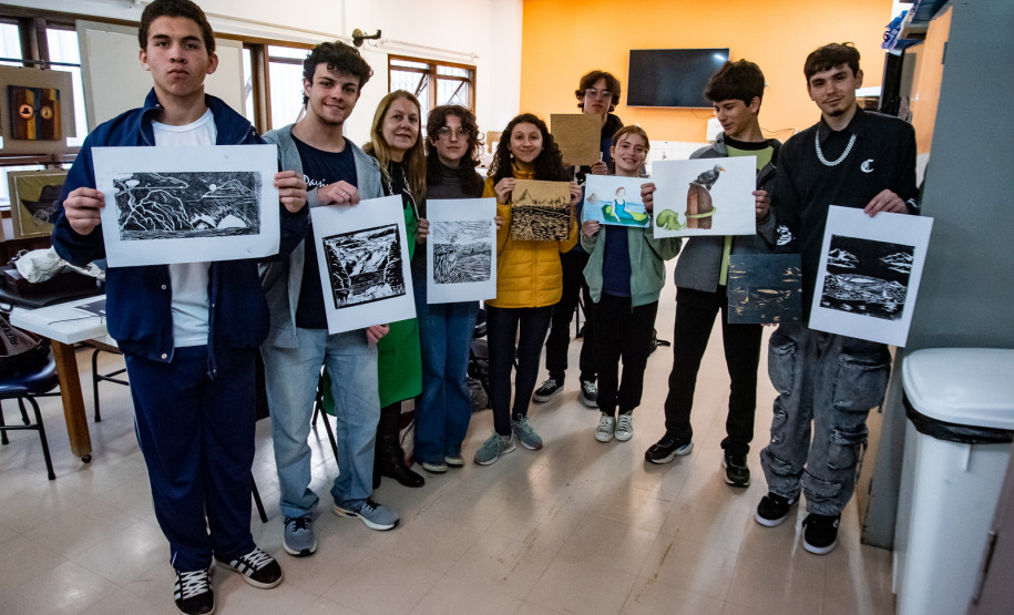 Obras de jovens talentos do CJAP vão compor a exposição de Fernando Calderari. Foto: Kraw Penas/SEEC