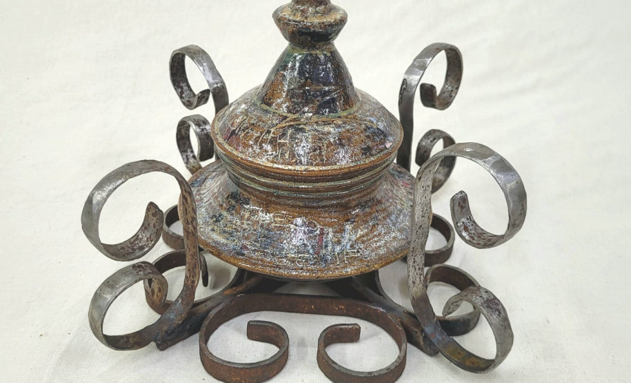 Academia Alfredo Andersen abre temporada de exposições com cerâmica artística. Fotos: Divulgação MCAA