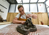 Academia Alfredo Andersen promove bate-papo com artistas Milena Celli e Elizabeth Titton Foto: Kraw Penas/SEEC-PR