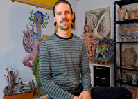 Artista Toni Graton participa de bate-papo gratuito no Museu Casa Alfredo Andersen. Foto: Divulgação